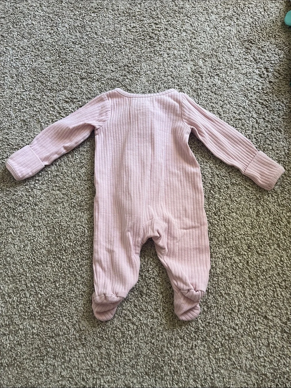 Ribbed Newborn Footed Sleeper Set